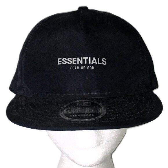 🛑ESSENTIALS New Era ➕ FEAR 🆒 CAP Retro Crown 9Fifty Strapback HAT💸BUY NOW‼️🟢 - Picture 3 of 16